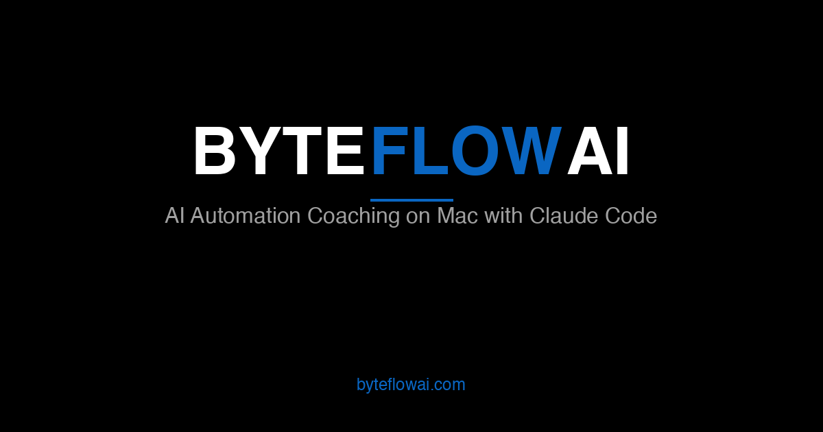 Bytes Flow ByteFlowAI | AI Systems Set Up Right, Built With You, Owned By You